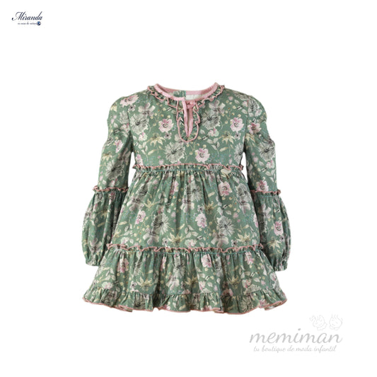 36-0226-V Vestido infantil flores