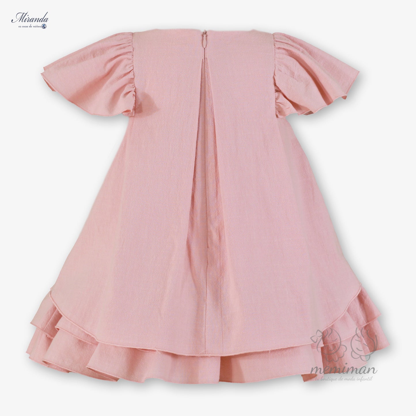 39-0231-V Vestido Infantil Rosa Palo