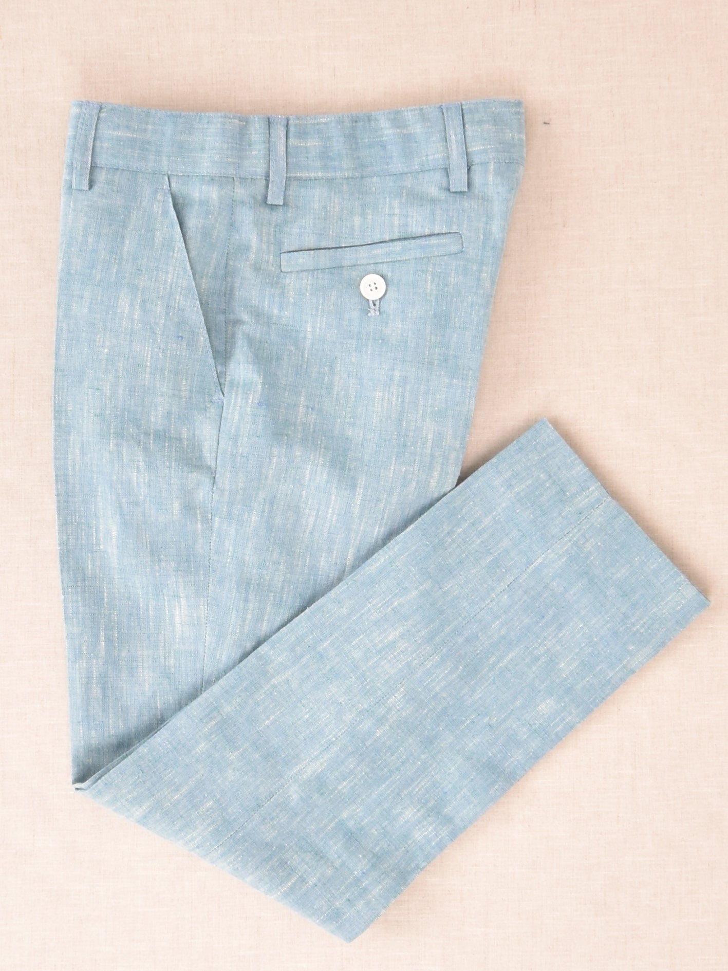 10-05052 Pantalón chino lino largo