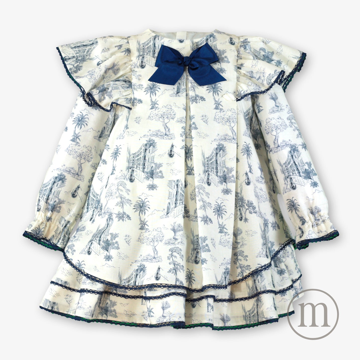 40-0233-V Vestido Infantil Toile de Jouy
