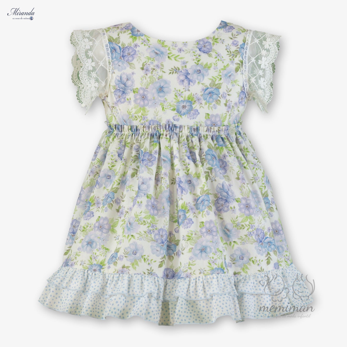 Robe enfant à fleurs 39-0236-V 