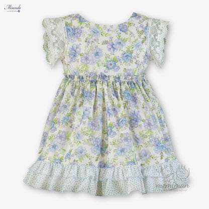 Robe enfant à fleurs 39-0236-V 