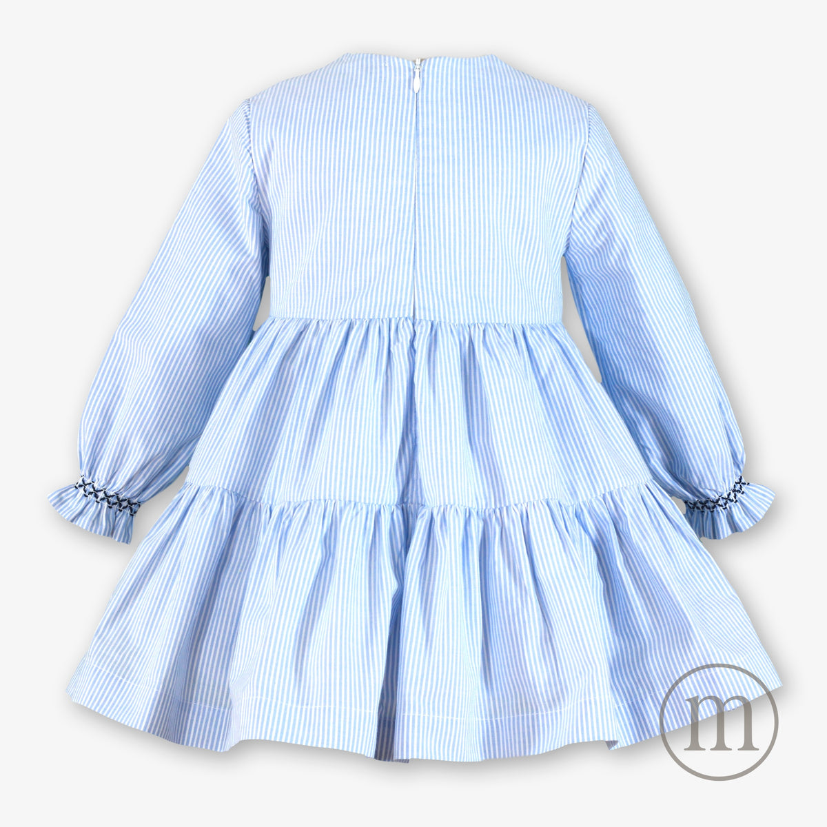 40-0244-V Vestido Infantil Nido de Abeja