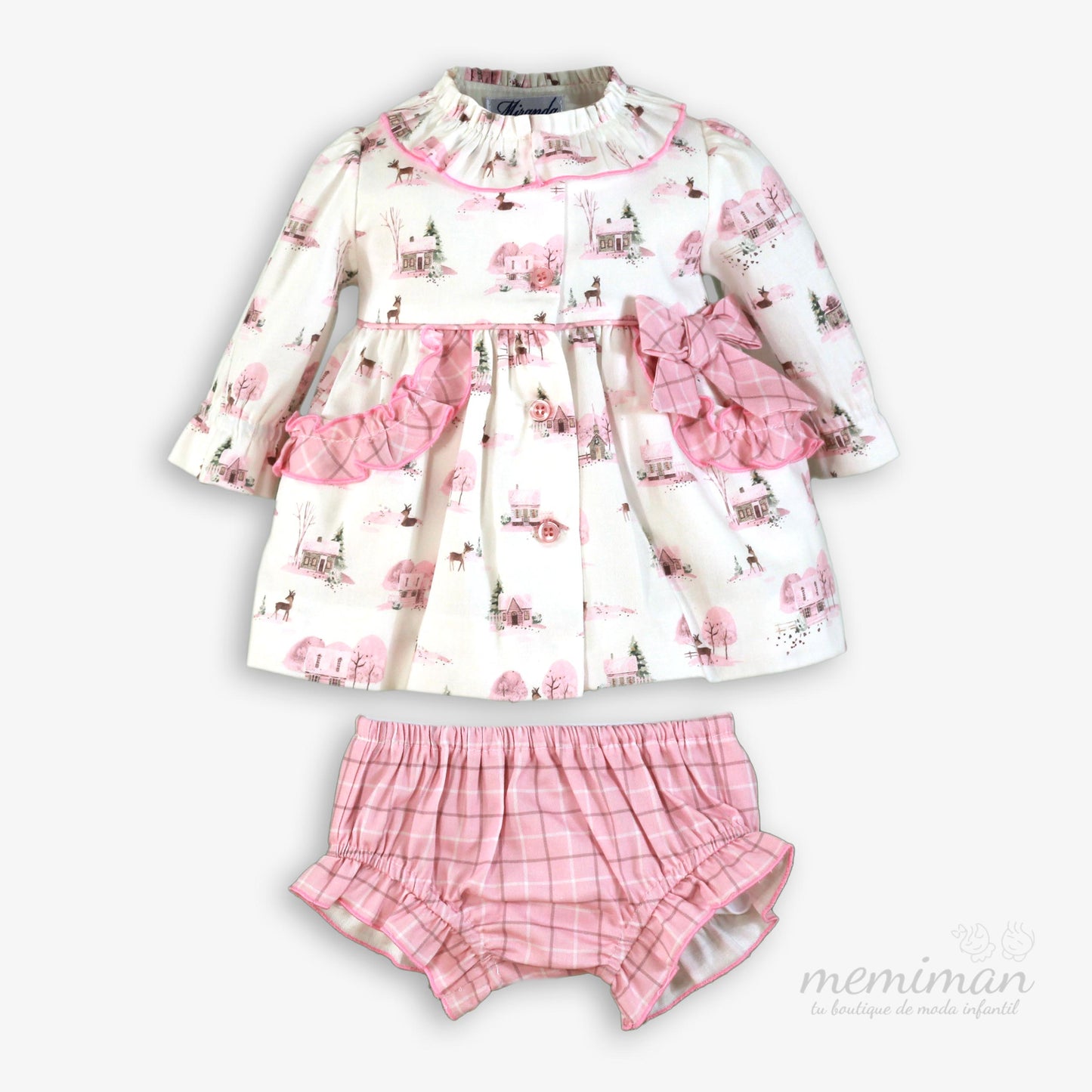 38-0024-VB Robe bébé imprimée 