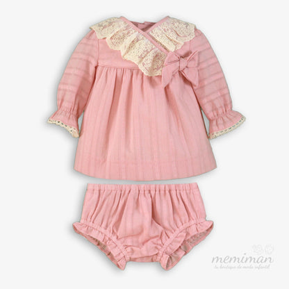 38-0026-VB Robe bébé en dentelle 