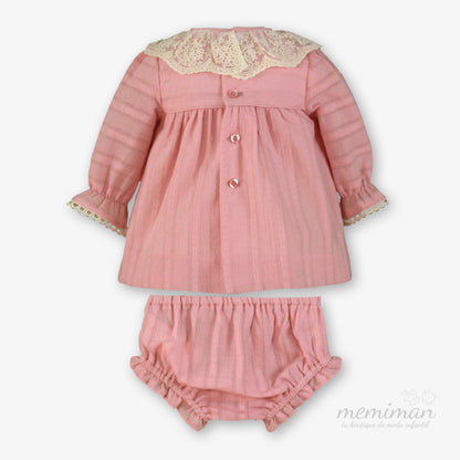 38-0026-VB Robe bébé en dentelle 