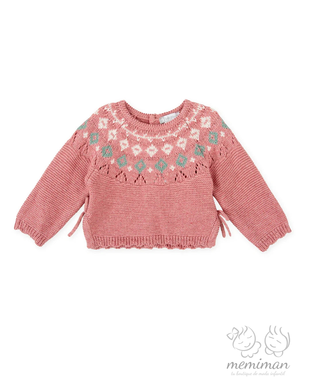 2869W25 STORY Greca Baby Girl Sweater 