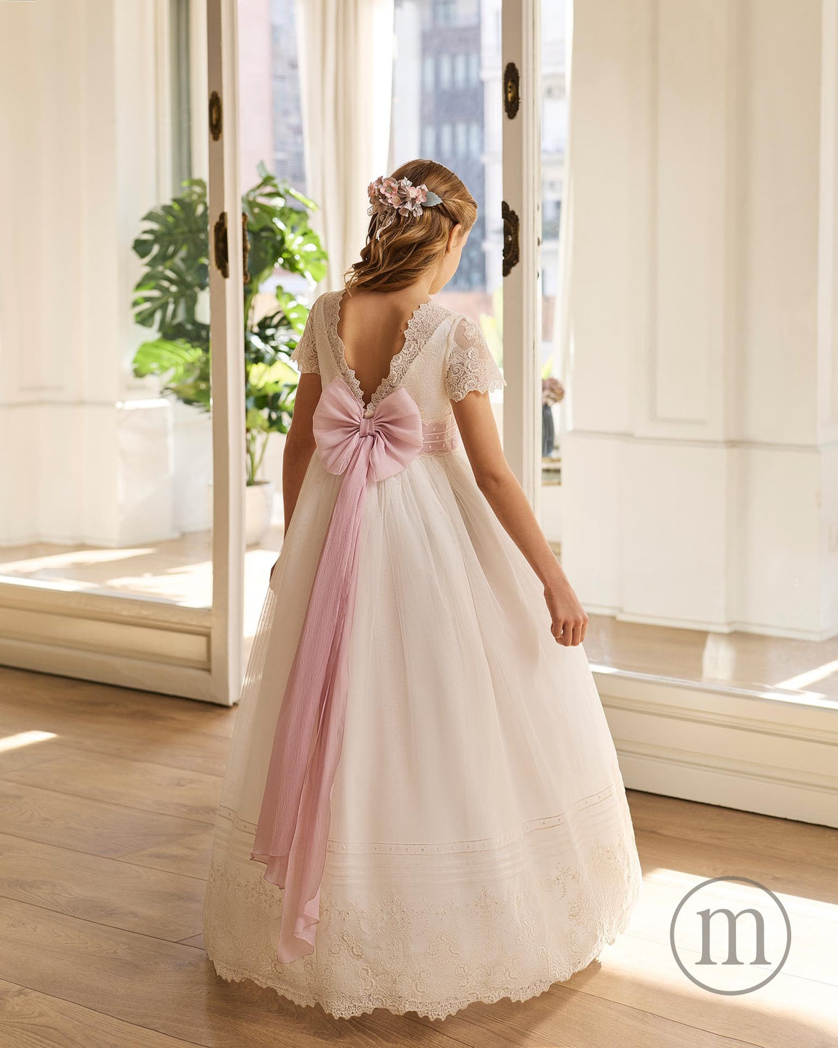 R901 Romantic Tulle Communion Dress