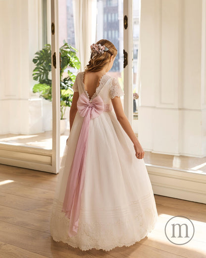 R901 Romantic Tulle Communion Dress