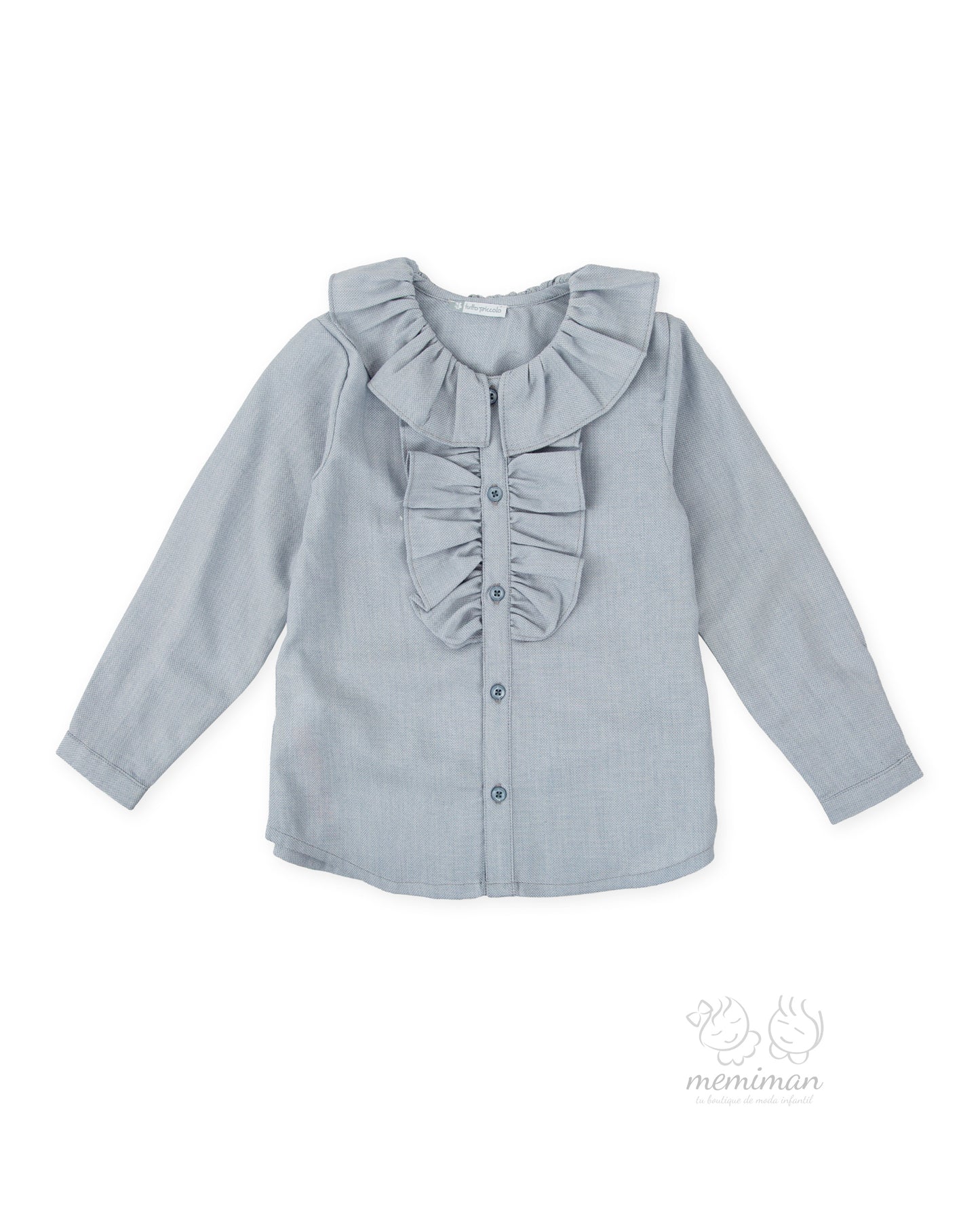 3019W25 DOMA Chambray Porcelain Blouse 