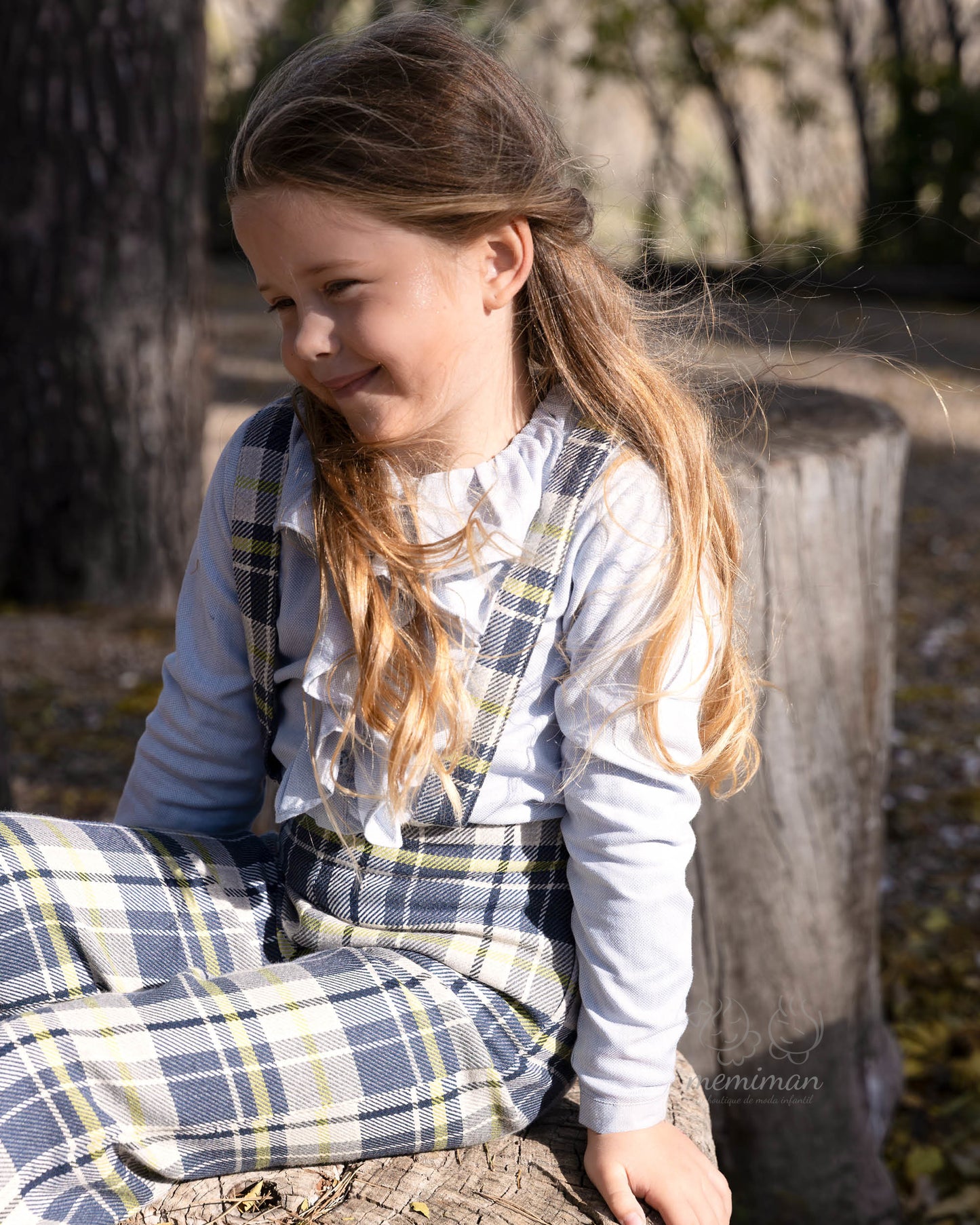 3144W25 DOMA Checkered Suspenders Trousers 