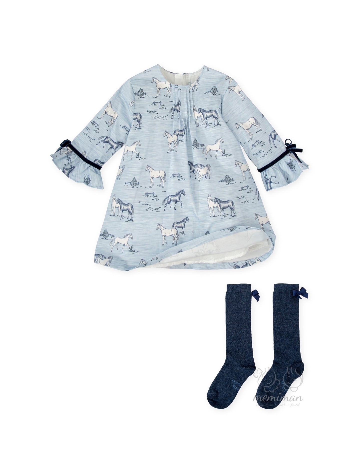 3236W25 DOMA Vestido Caballos