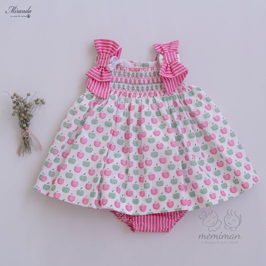 39-0032-VB Culotte robe pomme bébé 