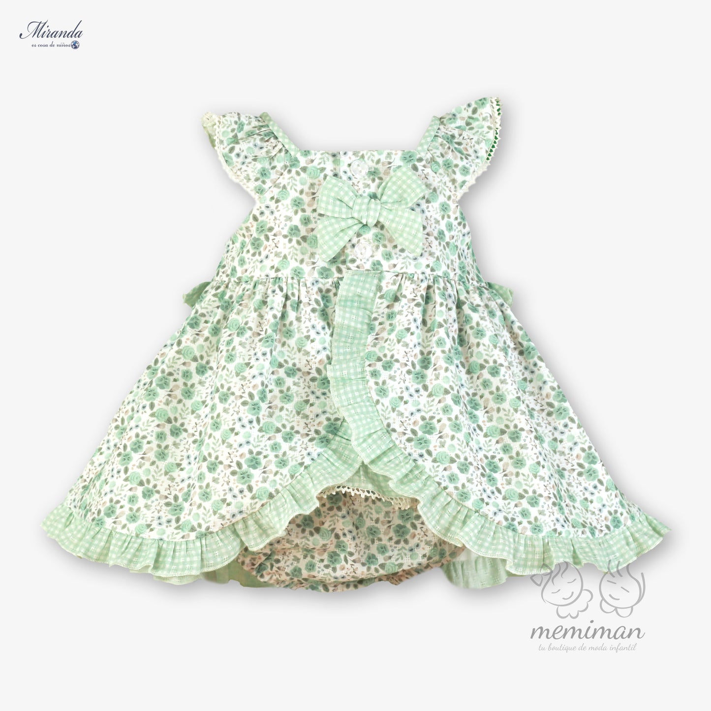 39-0036-VB Vestido Bebé Flores Braguita