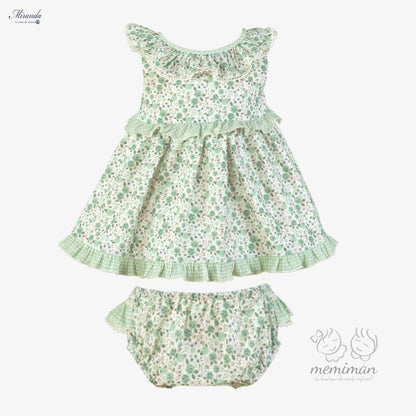 39-0036-VB Vestido Bebé Flores Braguita