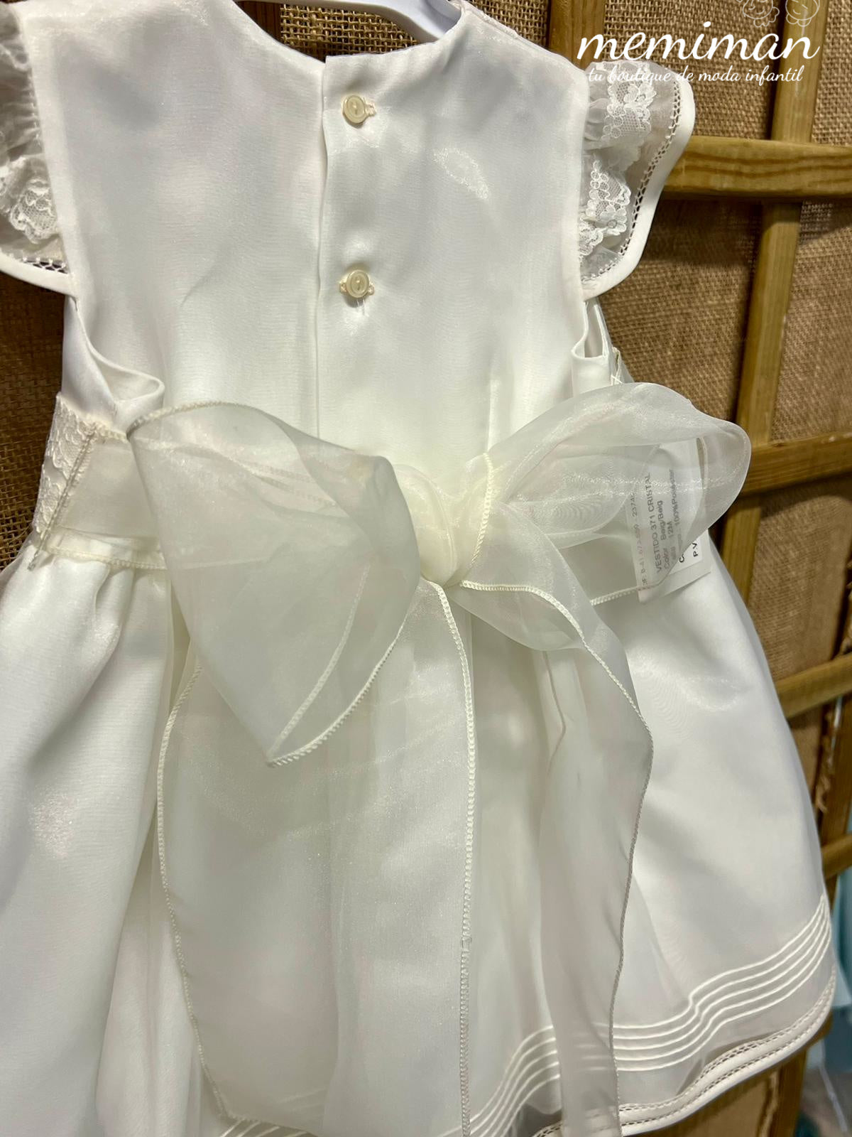 Vestido infantil store de organza cristal