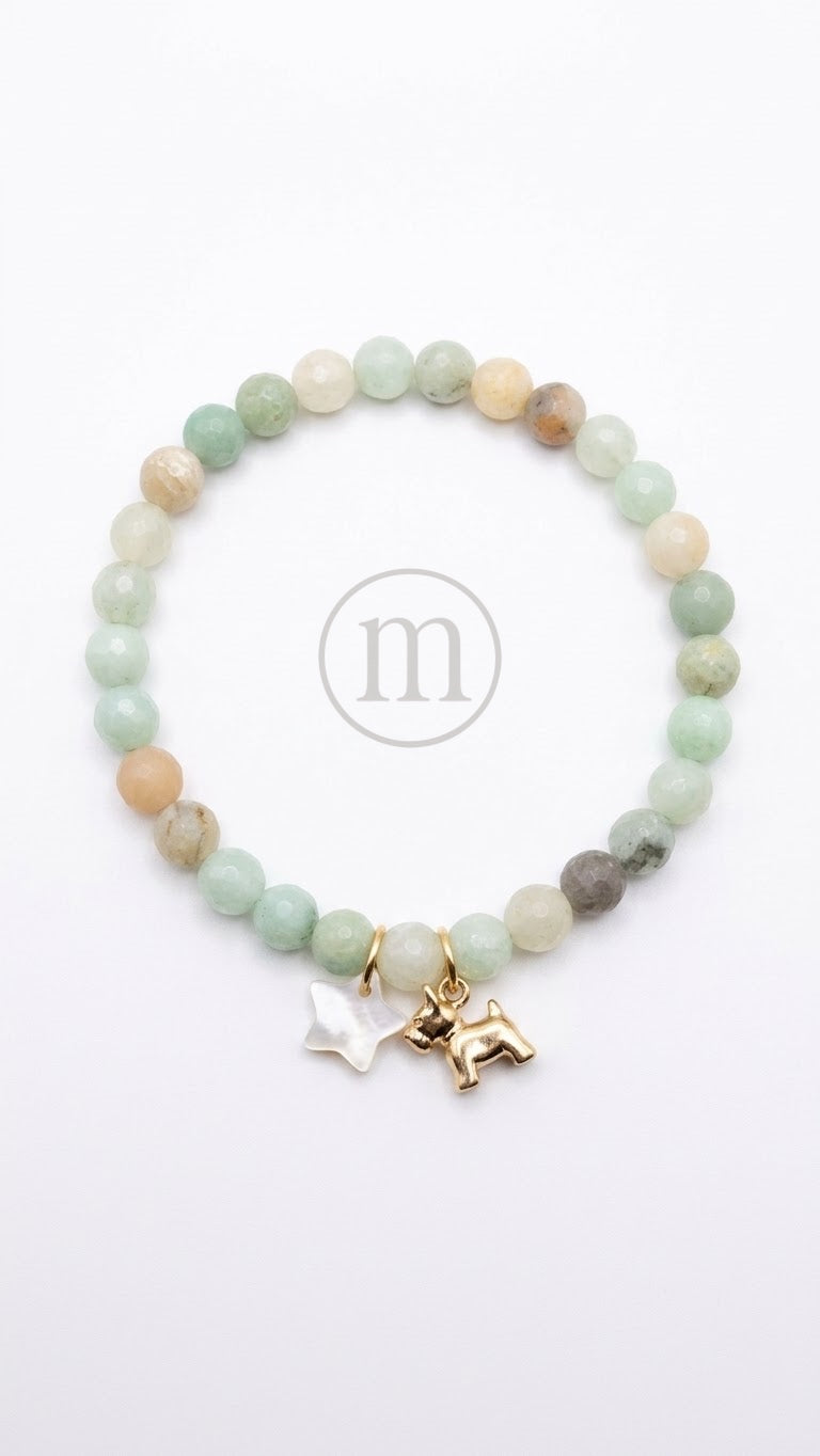 CRISTAL Pulsera bolas de cristal