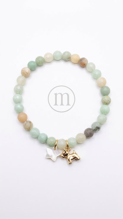 CRISTAL Pulsera bolas de cristal