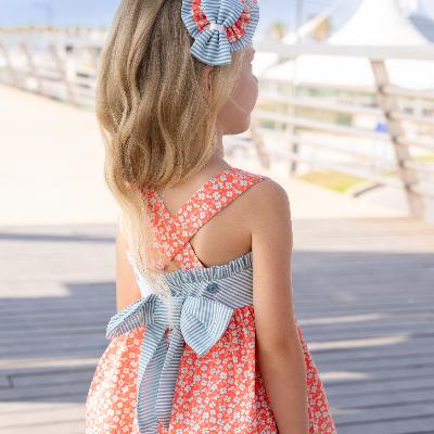 39-0605-V Robe Enfant Petites Fleurs