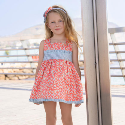 39-0605-V Robe Enfant Petites Fleurs