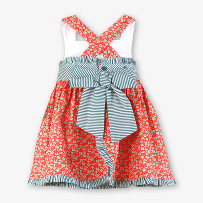 39-0605-V Robe Enfant Petites Fleurs