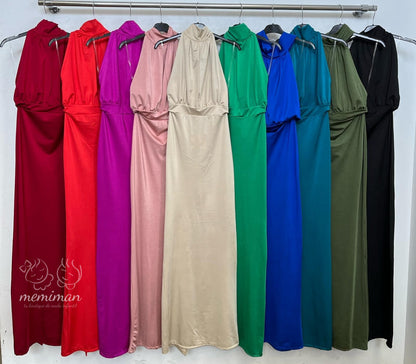 25333 Vestido Largo Halter