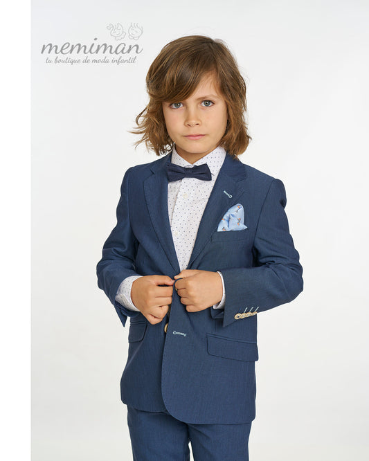Americana Niño Varones Moda Infantil Azul Marino