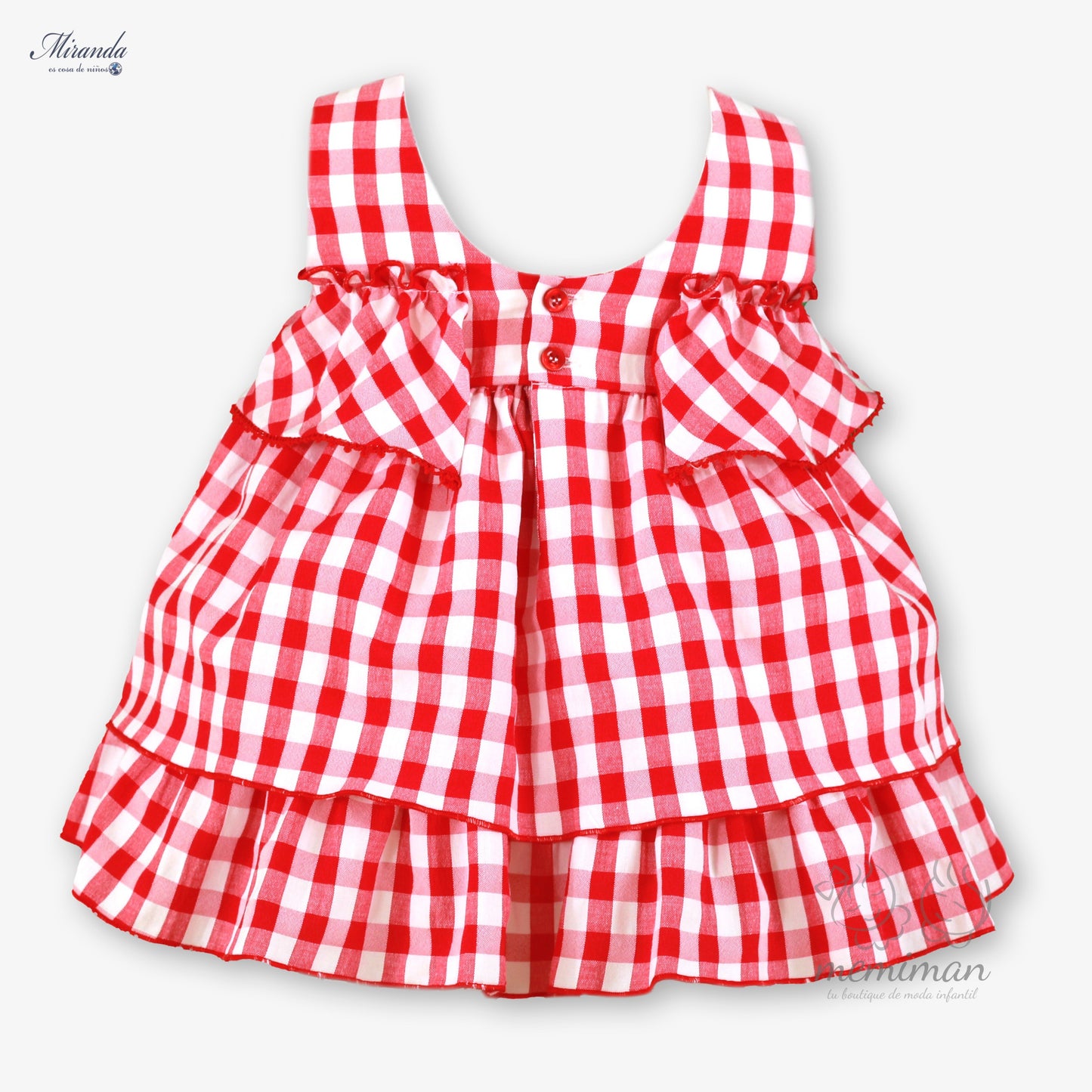 39-0516-V Baby Dress Gingham Check 