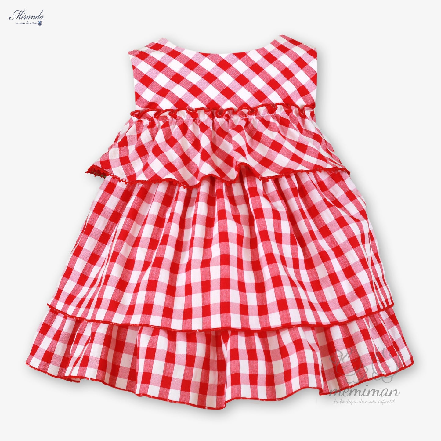 39-0516-V Baby Dress Gingham Check 