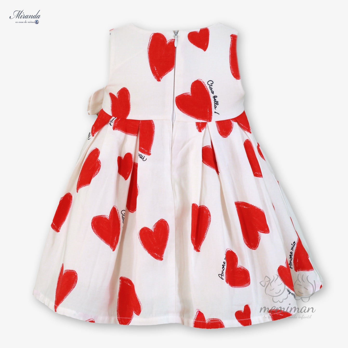39-0524-V Robe bébé à cœurs 