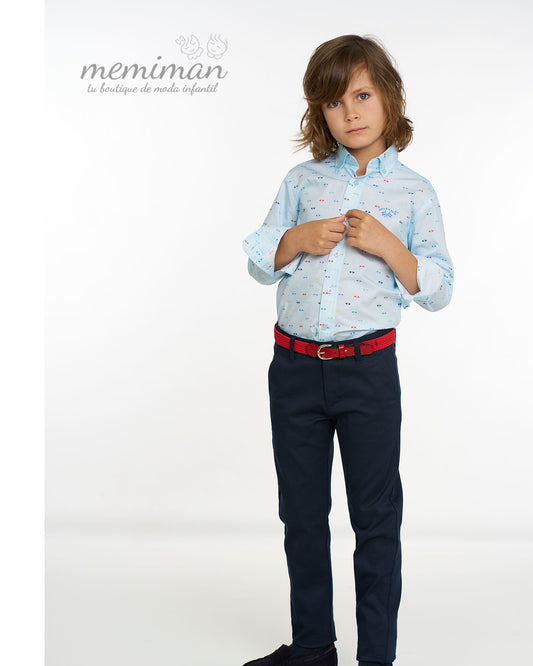 5777 Pantalón Chino Estampado