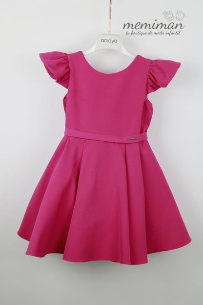 584411 Vestido infantil-junior doble tela  EVENTO ESPECIAL