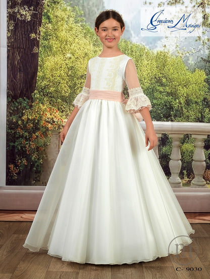 C-9030 Vestido Comunión Capa