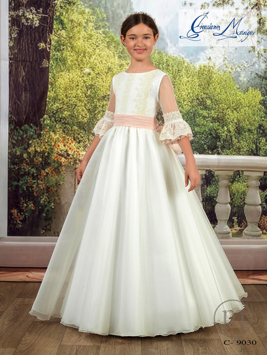 C9030 Vestido Comunión Capa