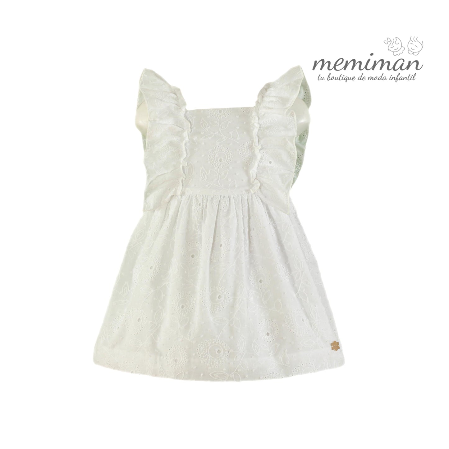 35-0600-V Vestido infantil blanco