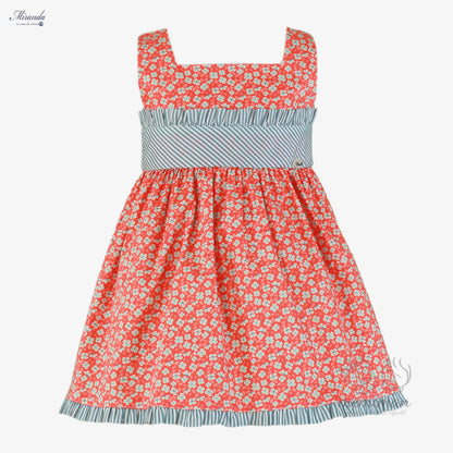 Robe enfant à petites fleurs 39-0616-V 