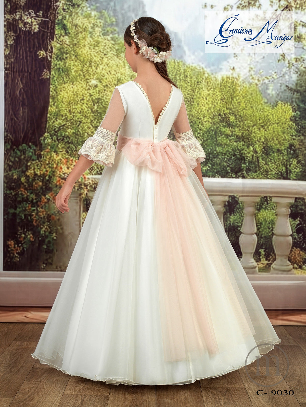 C-9030 Vestido Comunión Capa