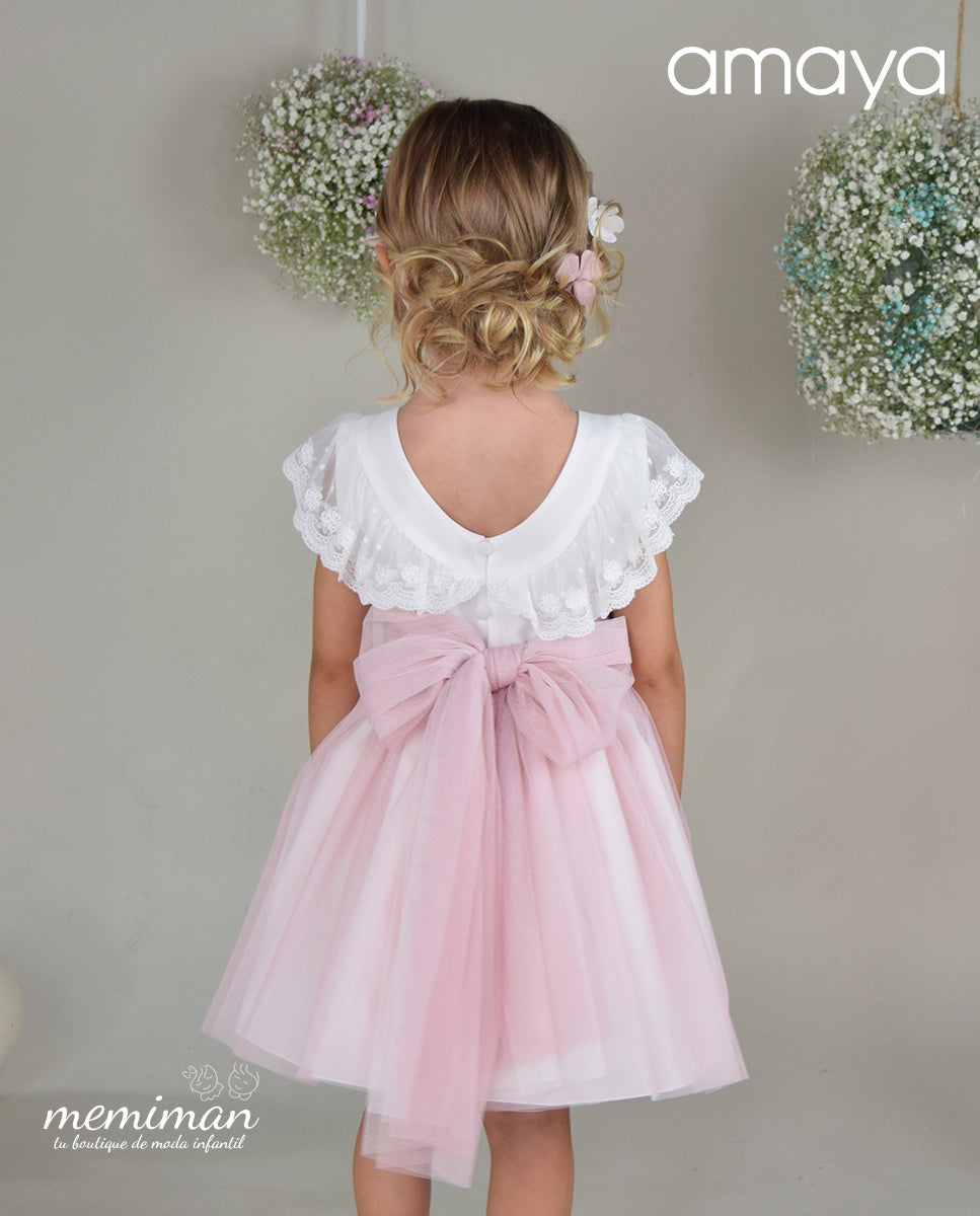 612401 Vestido infantil tul