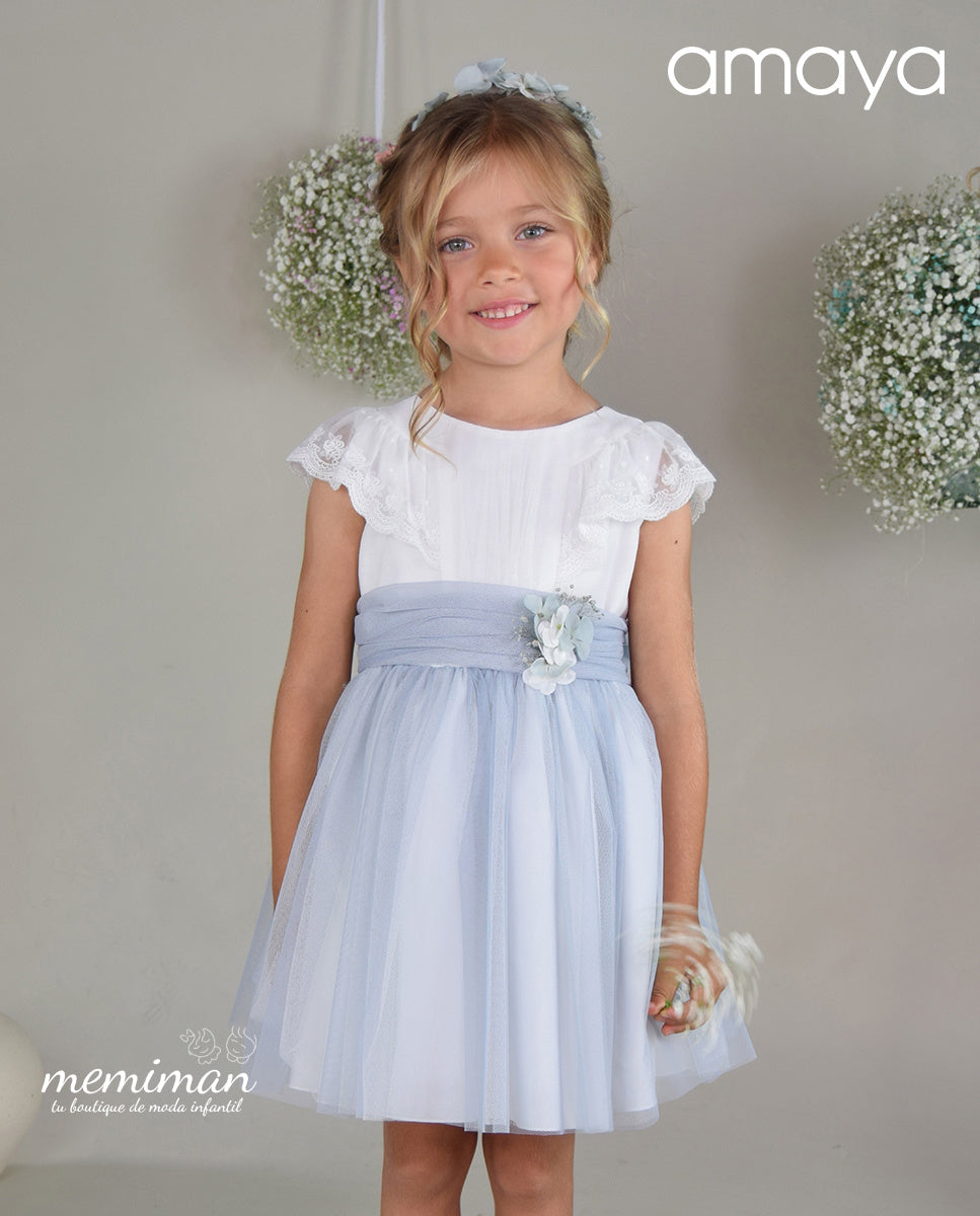 612401 Vestido infantil tul