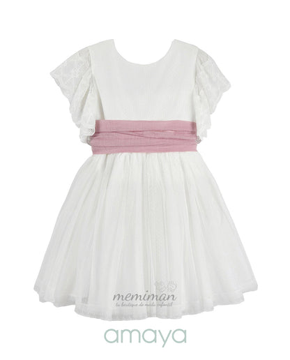 612410 Vestido infantil tul