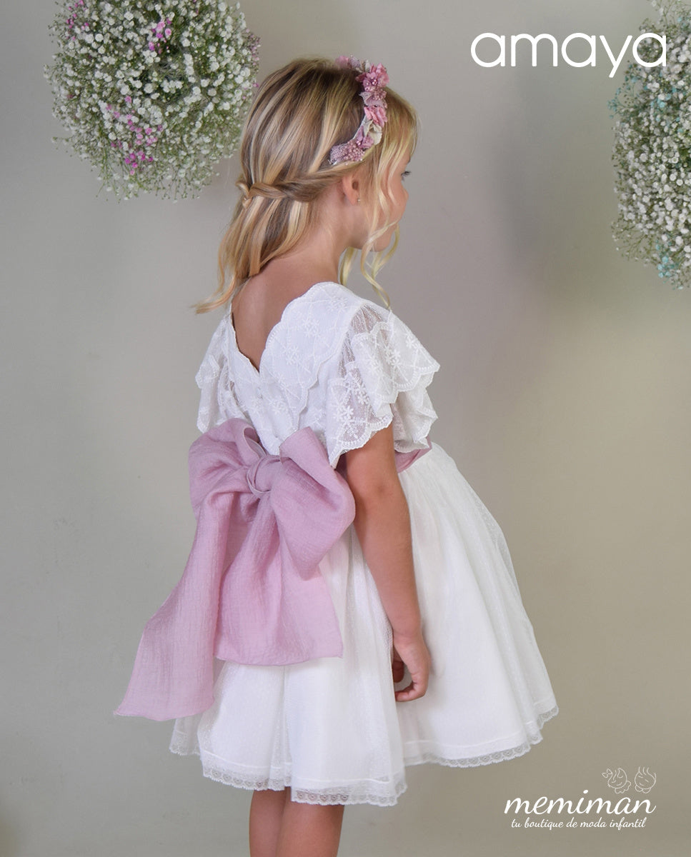 612410 Vestido infantil tul