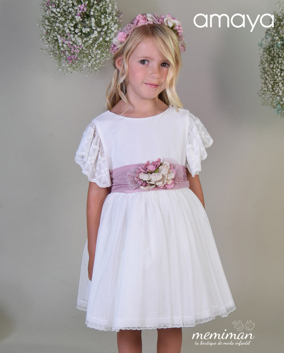 612410 Vestido infantil tul