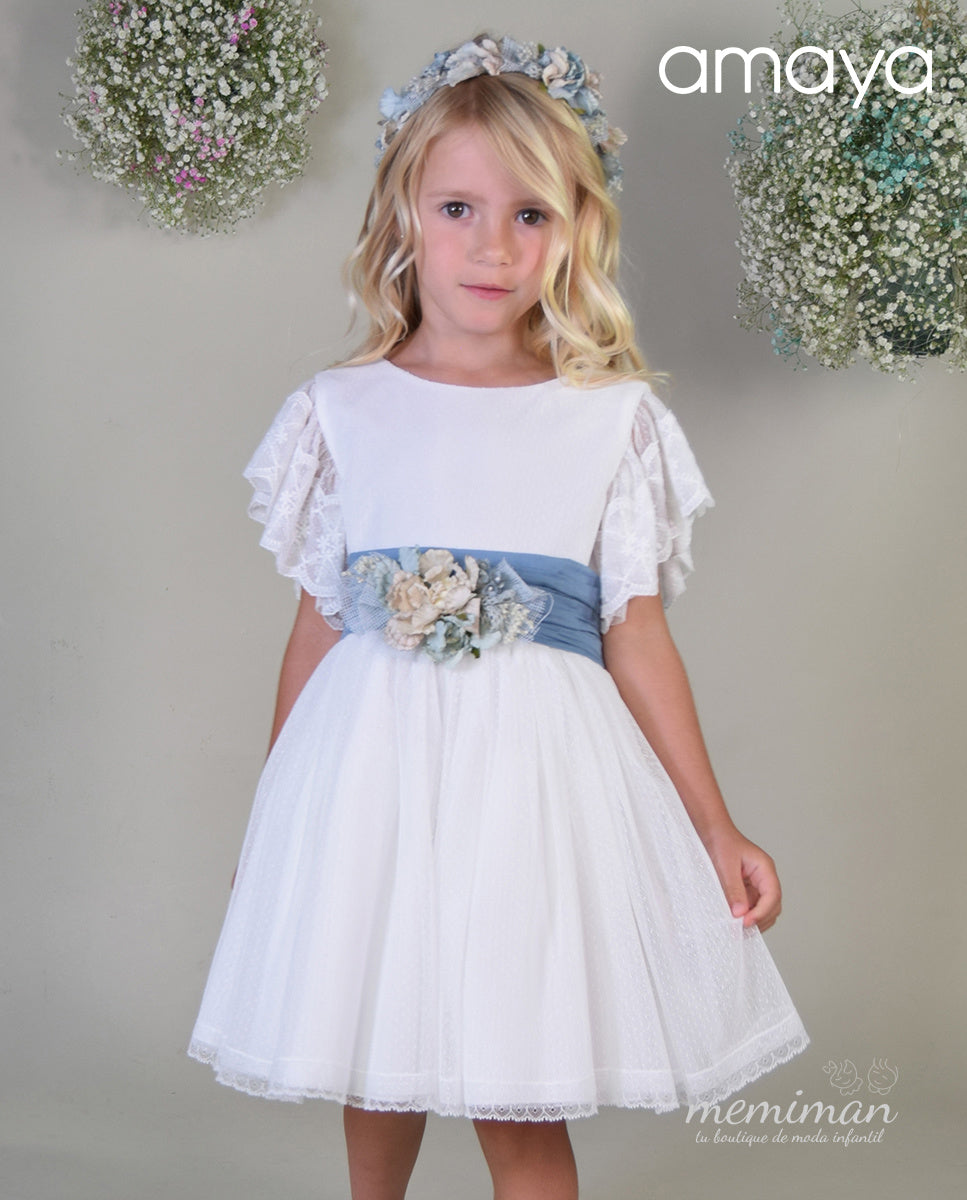 612410 Vestido infantil tul