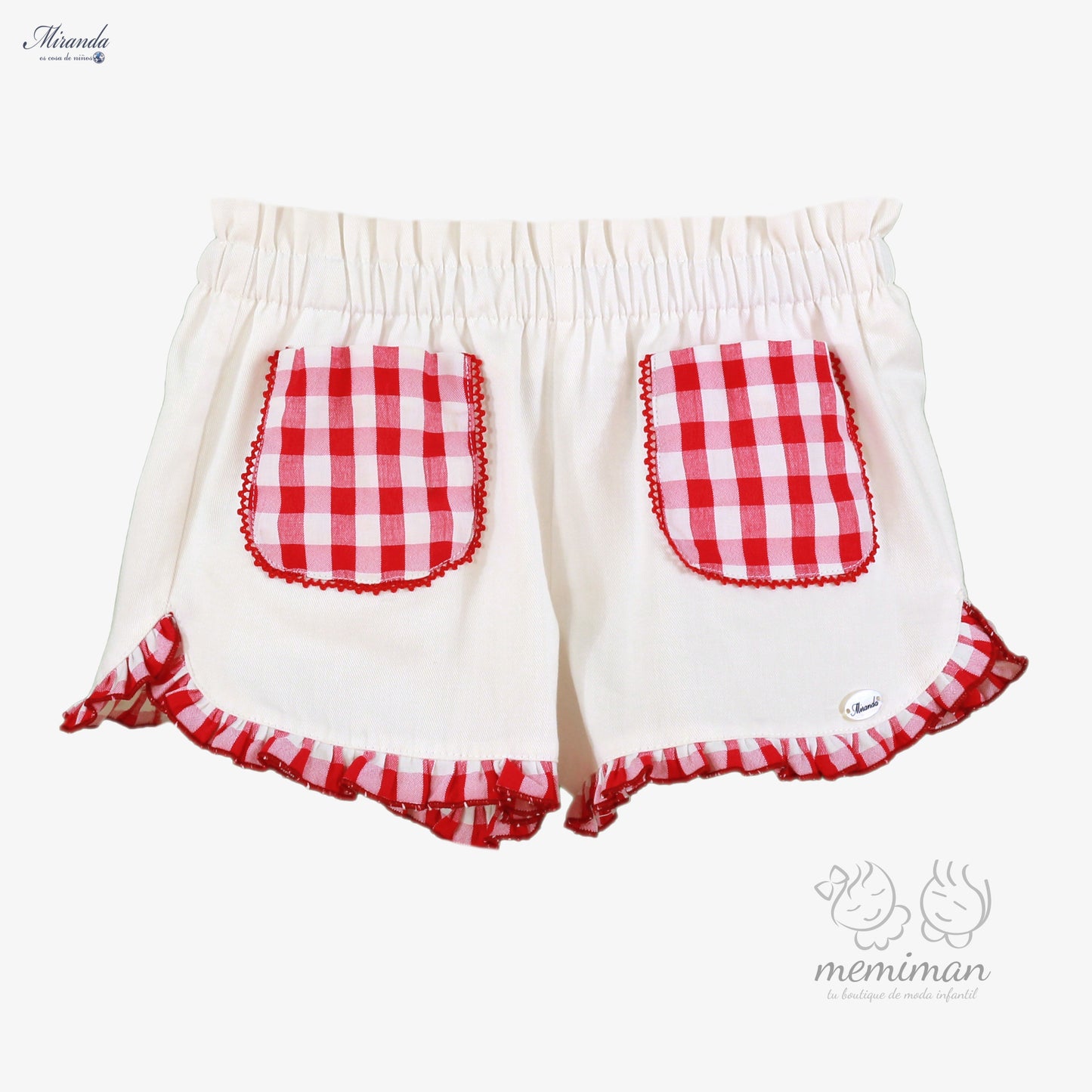 39-0616-3 Chemise à carreaux pour fille courte 