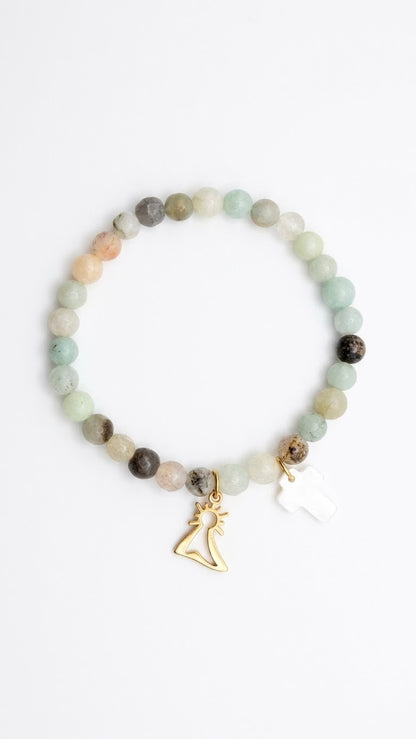 CRISTAL Pulsera bolas de cristal