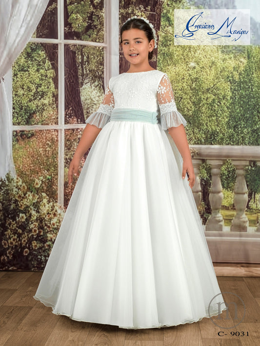 C9031 Vestido Comunión Capa