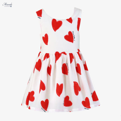 39-0624-V Children's Dress Hearts 