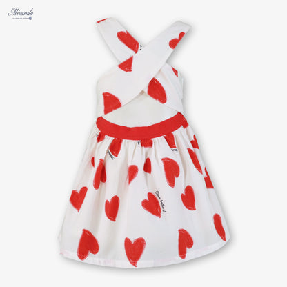 39-0624-V Children's Dress Hearts 
