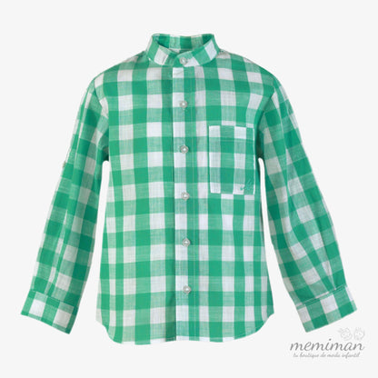 37-0631-2 Camisa M/L Infantil Cuadros