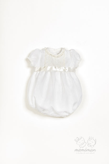 632123ML Pelele Organza Manga Larga